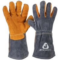 JWK502 Краги сварщика спилковые усиленные (А+)