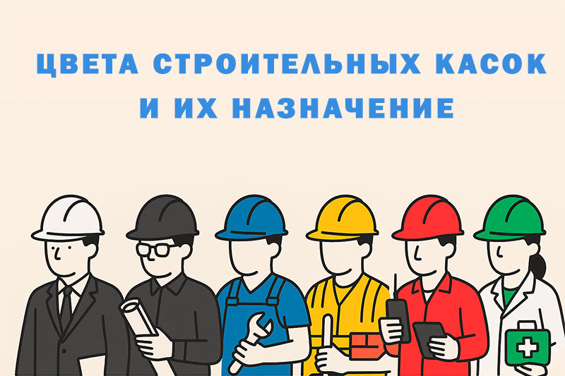 Цвета строительных касок и их значение Цвета строительных касок и их значение