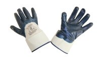 Перчатки нитриловые КЧ (крага, частичное покрытие) 