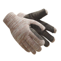 Перчатки трикотажные полушерстяные Сахара Экстра со спилковым наладонником арт. 464656 