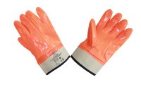 Перчатки ПВХ нефтеморозостойкие (крага, полный облив) 