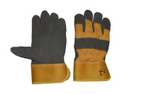 Перчатки спилковые комбинированные утепленные, арт. РТ2111