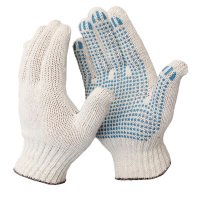 Перчатки трикотажные х/б с ПВХ ПРЕМИУМ 84 гр.7,5 кл. 