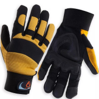 JAV01 Vibro Pro Перчатки антивибрационные комбинированные манжета велкро