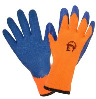 Перчатки акриловые с рельефным латексным покрытием 7 класс вязки