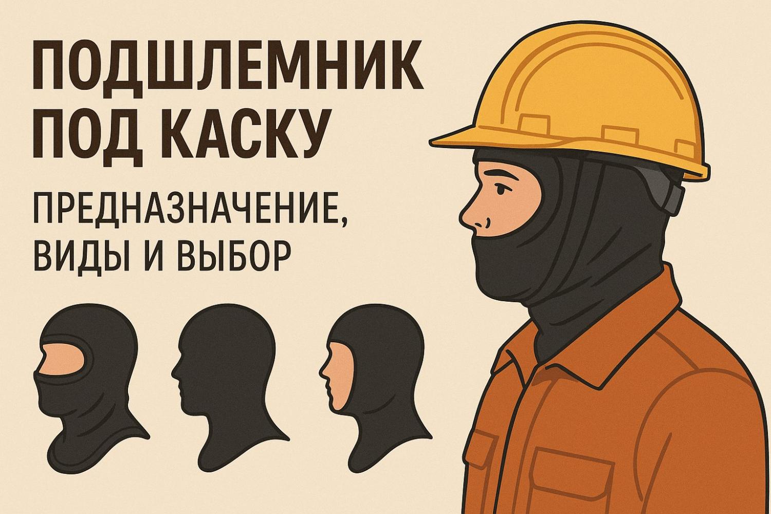 Подшлемник под каску – предназначение, виды и выбор