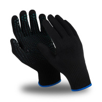 ПЕР823 Перчатки МЕХАНИК БЛЭК нейлоновые с ПВХ (TNG-30 MG-114)